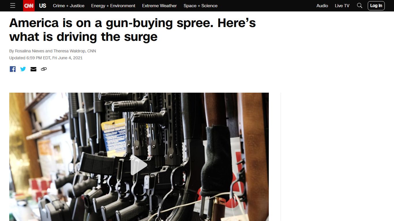 America is on a gun-buying spree. Here's what is driving the surge